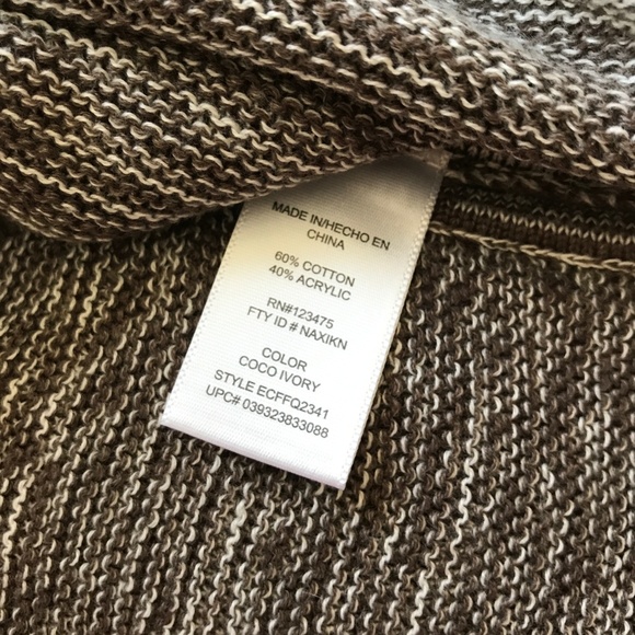 Ellen Tracy Oversized Sweater - Coco Ivory - Picture 7 of 7